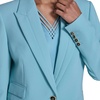 image:imageKarl Lagerfeld Womens Long Sleeve Lapel 3 Pocket Polished Suiting JacketAqua Mist