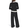 image:imageKarl Lagerfeld Womens Long Sleeve Mock Neck Crystal Detail Elevated SweaterBlackSoft White