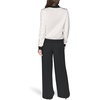 image:imageKarl Lagerfeld Womens Long Sleeve Mock Neck Crystal Detail Elevated SweaterSoft WhiteBlack
