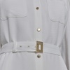 image:imageKarl Lagerfeld Womens Long Sleeve Multifunctional Shirt DressSoft White