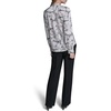 image:imageKarl Lagerfeld Womens Long Sleeve Printed TieNeck BlouseBisqueBlack