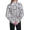 image:imageKarl Lagerfeld Womens Long Sleeve Printed TieNeck BlouseBisqueBlack