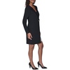image:imageKarl Lagerfeld Womens Long Sleeve Scuba Crepe Blazer DressBlackSoft White