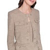 image:imageKarl Lagerfeld Womens Long Sleeve Stretch Texture Cropped Jacket with PocketsTruffle