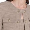 image:imageKarl Lagerfeld Womens Long Sleeve Stretch Texture Cropped Jacket with PocketsTruffle