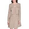 image:imageKarl Lagerfeld Womens Long Sleeve Stretch Texture Cropped Jacket with PocketsTruffle