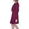 image:imageKarl Lagerfeld Womens Long Sleeve Stretch Texture Cropped Jacket with PocketsWine