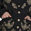 image:imageKarl Lagerfeld Womens Long Sleeve V Neck Patterned Cardigan SweaterBlack