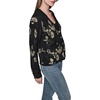 image:imageKarl Lagerfeld Womens Long Sleeve V Neck Patterned Cardigan SweaterBlack