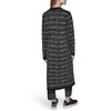 image:imageKarl Lagerfeld Womens Long Sleeve VNeck All Over Logo Long Cardigan SweaterBlackGunmetal