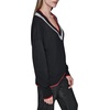 image:imageKarl Lagerfeld Womens Long Sleeve VNeck Logo Tape SweaterBlack