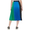 image:imageKarl Lagerfeld Womens Midi Colorblock Pleated SkirtBlkBl LltLsh Mdw