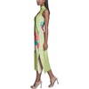 image:imageKarl Lagerfeld Womens Mock Neck Sleeveless Midi Sheath DressTea Green Multi