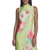 image:imageKarl Lagerfeld Womens Mock Neck Sleeveless Midi Sheath DressTea Green Multi