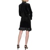 image:imageKarl Lagerfeld Womens Novelty Button Collared Blazer Mini DressBlack Velvet