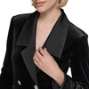 image:imageKarl Lagerfeld Womens Novelty Button Collared Blazer Mini DressBlack Velvet