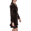 image:imageKarl Lagerfeld Womens Novelty Button Collared Blazer Mini DressEspresso