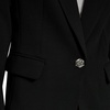 image:imageKarl Lagerfeld Womens Office Friendly Career Classic Striping on Sleeves BlazerBlack