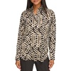 image:imageKarl Lagerfeld Womens Oversized Printed BlouseBlackCream Multi