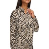 image:imageKarl Lagerfeld Womens Oversized Printed BlouseBlackCream Multi
