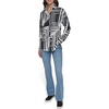 image:imageKarl Lagerfeld Womens Oversized Printed BlouseBlackSoft White Combo