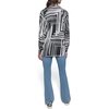 image:imageKarl Lagerfeld Womens Oversized Printed BlouseBlackSoft White Combo