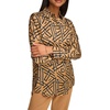 image:imageKarl Lagerfeld Womens Oversized Printed BlouseCaramelBlack Multi