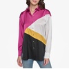 image:imageKarl Lagerfeld Womens Oversized Printed BlouseFuchsia Soft White Combo