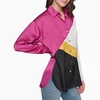 image:imageKarl Lagerfeld Womens Oversized Printed BlouseFuchsia Soft White Combo