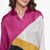 image:imageKarl Lagerfeld Womens Oversized Printed BlouseFuchsia Soft White Combo