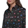 image:imageKarl Lagerfeld Womens Oversized Printed BlouseJeweled Black Multi