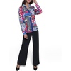 image:imageKarl Lagerfeld Womens Oversized Printed BlouseSoft WhiteElectric Indigo Mutli