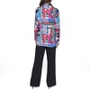 image:imageKarl Lagerfeld Womens Oversized Printed BlouseSoft WhiteElectric Indigo Mutli