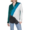 image:imageKarl Lagerfeld Womens Oversized Printed BlouseTeal Soft White Combo