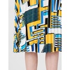 image:imageKarl Lagerfeld Womens Pleated Essential Printed SkirtSoft WhiteFrench Blue Multi