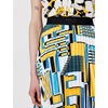 image:imageKarl Lagerfeld Womens Pleated Essential Printed SkirtSoft WhiteFrench Blue Multi