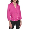 image:imageKarl Lagerfeld Womens Pleated Front Button BlouseFrench Fuschia