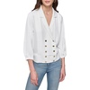 image:imageKarl Lagerfeld Womens Pleated Front Button BlouseSoft White