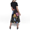 image:imageKarl Lagerfeld Womens Printed Pleated Satin Shirt DressBlack Multi