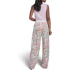 image:imageKarl Lagerfeld Womens Printed Soft PantsSoft WhitePink Carnation Multi