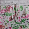 image:imageKarl Lagerfeld Womens Printed Soft PantsSoft WhitePink Carnation Multi