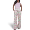 image:imageKarl Lagerfeld Womens Printed Soft PantsSoft WhitePink Carnation Multi
