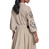 image:imageKarl Lagerfeld Womens Puff Sleeve Blouse with Floral Embroidery DetailFrench Beige