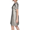image:imageKarl Lagerfeld Womens Puff Sleeve High Neck Aline Mini DressSilver