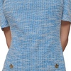 image:imageKarl Lagerfeld Womens Puff Sleeve Swaure Neck Flounce Tweed Aline Mini DressFrench BlueSoft White