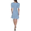 image:imageKarl Lagerfeld Womens Puff Sleeve Swaure Neck Flounce Tweed Aline Mini DressFrench BlueSoft White