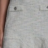 image:imageKarl Lagerfeld Womens Puff Sleeve Swaure Neck Flounce Tweed Aline Mini DressGreen Multi