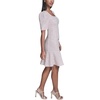 image:imageKarl Lagerfeld Womens Puff Sleeve Swaure Neck Flounce Tweed Aline Mini DressPink Multi