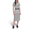 image:imageKarl Lagerfeld Womens Pull on Stripes Black and White SkirtSoft WhiteBlack