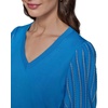 image:imageKarl Lagerfeld Womens Pull on V Neck Comfortable SweaterFrench Blue